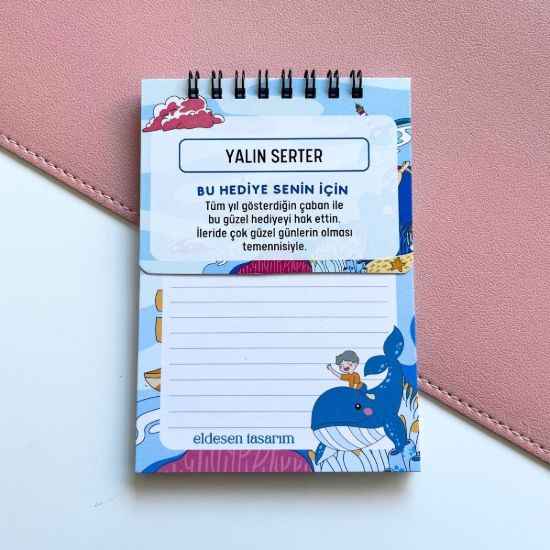 Balinalı Defter İsme Özel Karne Hediyesi resmi